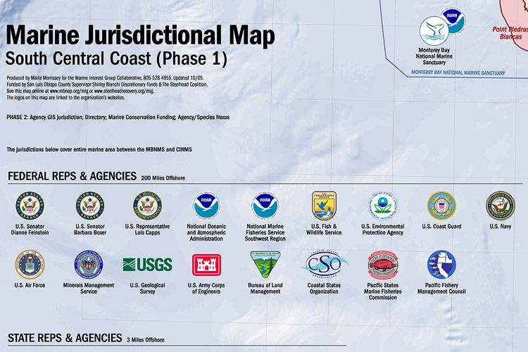 Marine Jurisdictional Map - click a logo